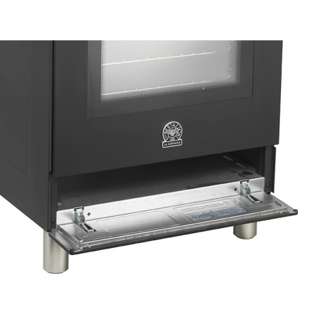 La Germania AMN6640ENET Κουζίνα Ηλεκτρική με Εστίες Φυσικού Αερίου Μαύρο 60εκ.